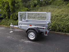 Brenderup Anh&auml;nger mit Laubgitter