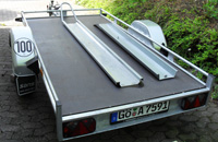 saris H200CC Motorradanhänger - 1 Schiene